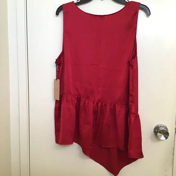 Halogen Asymmetrical Ruffle Top - Picture 6 of 8